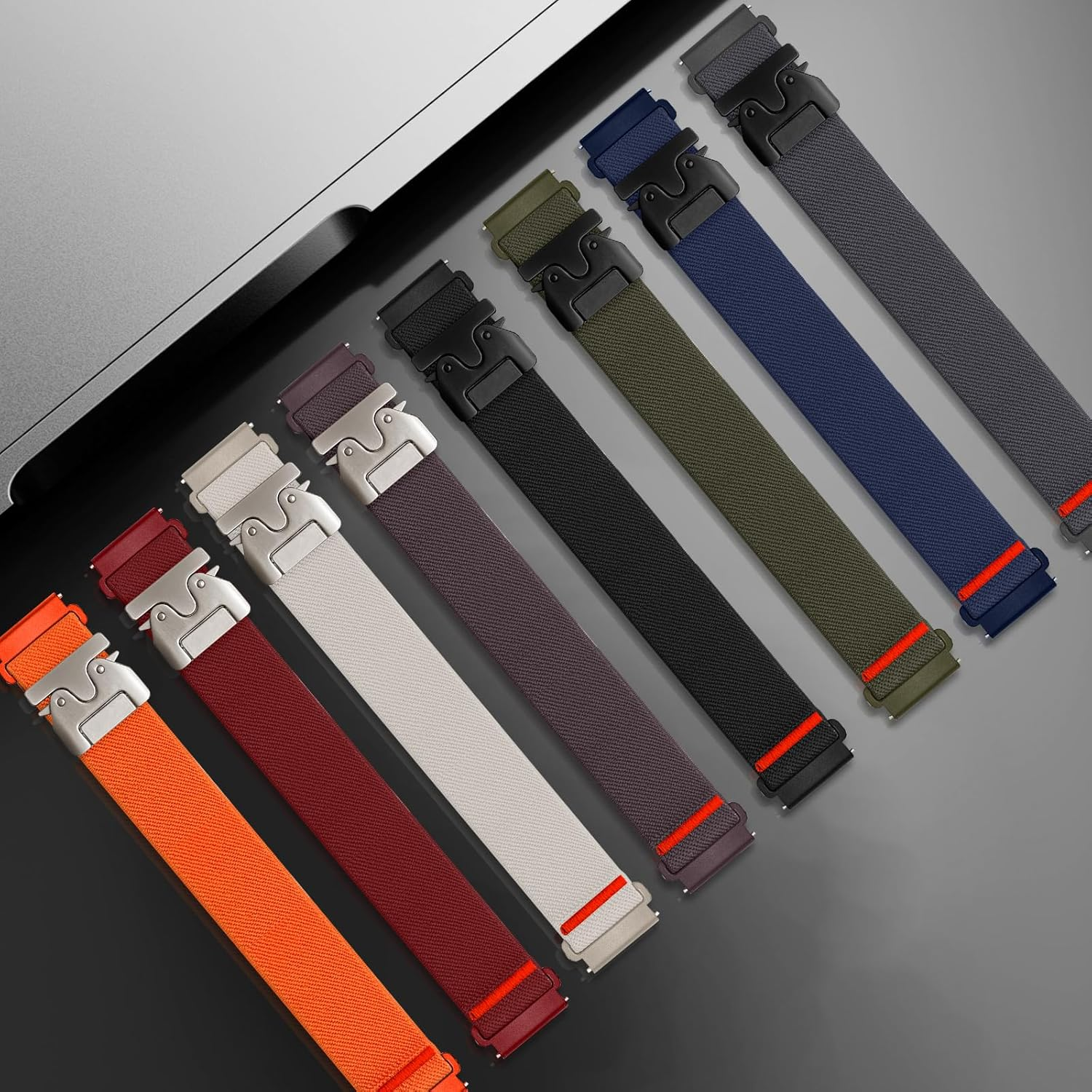 Hinnwer 22 Mm Nylon Strap for Huawei Watch GT 6 46 Mm/Watch GT 6 Pro/5/Gt 5/GT 5 Pro/Gt 4/4 46 Mm, Elastic Sport Parachute Closure, Braided Band for Huawei Watch Ultimate 2, 22Mm, Nylon image number 5