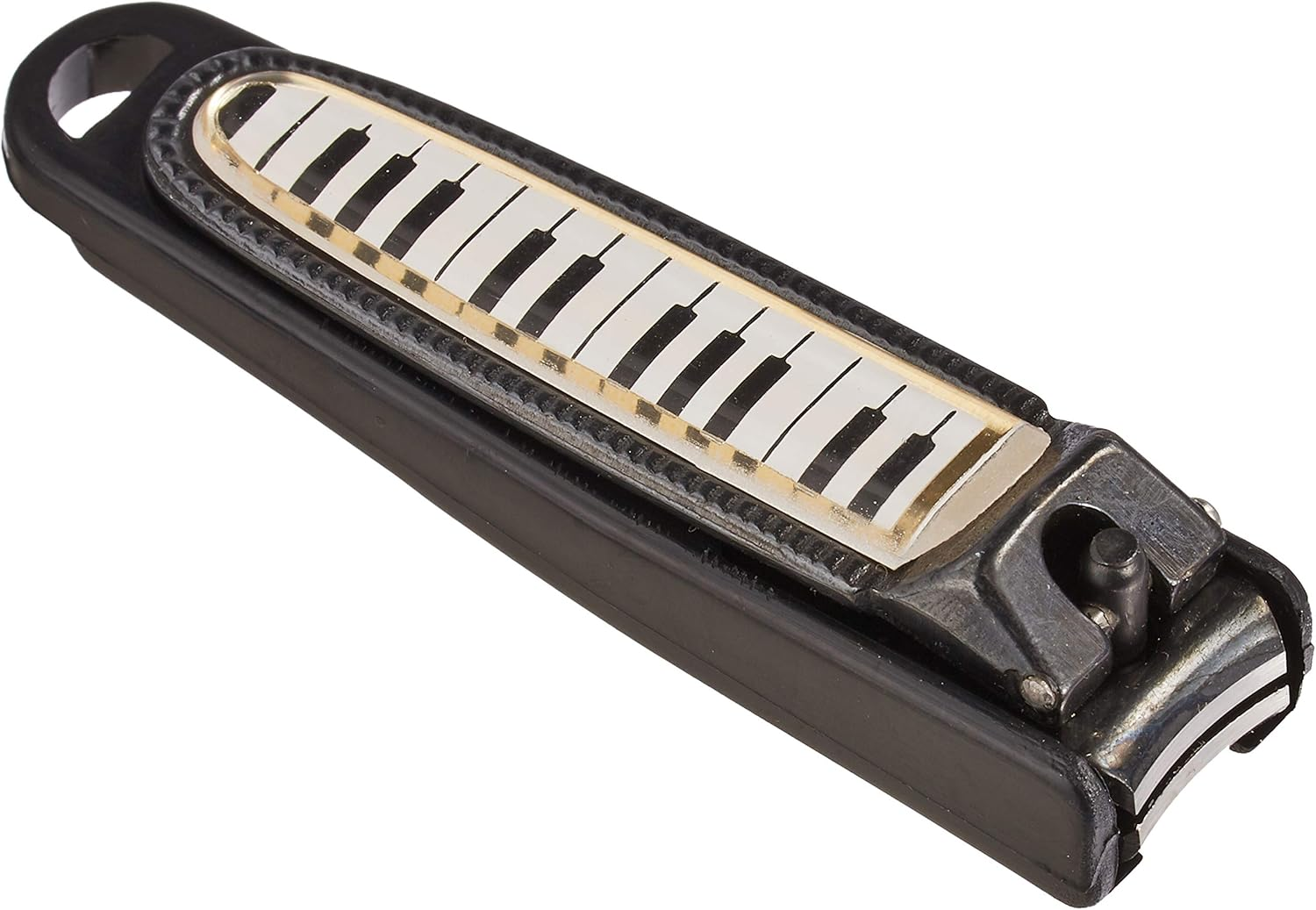 Nakano NC-65/KB/BL Nail Clippers, Keyboard Pattern, Black image number 2