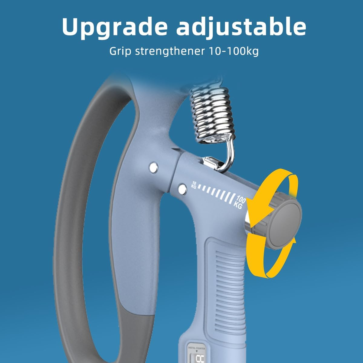 Grip Strengthener Hand-Muscle Developer Adjustable 10-100Kg Power Gripper Trainer Exerciser Non Slip image number 2