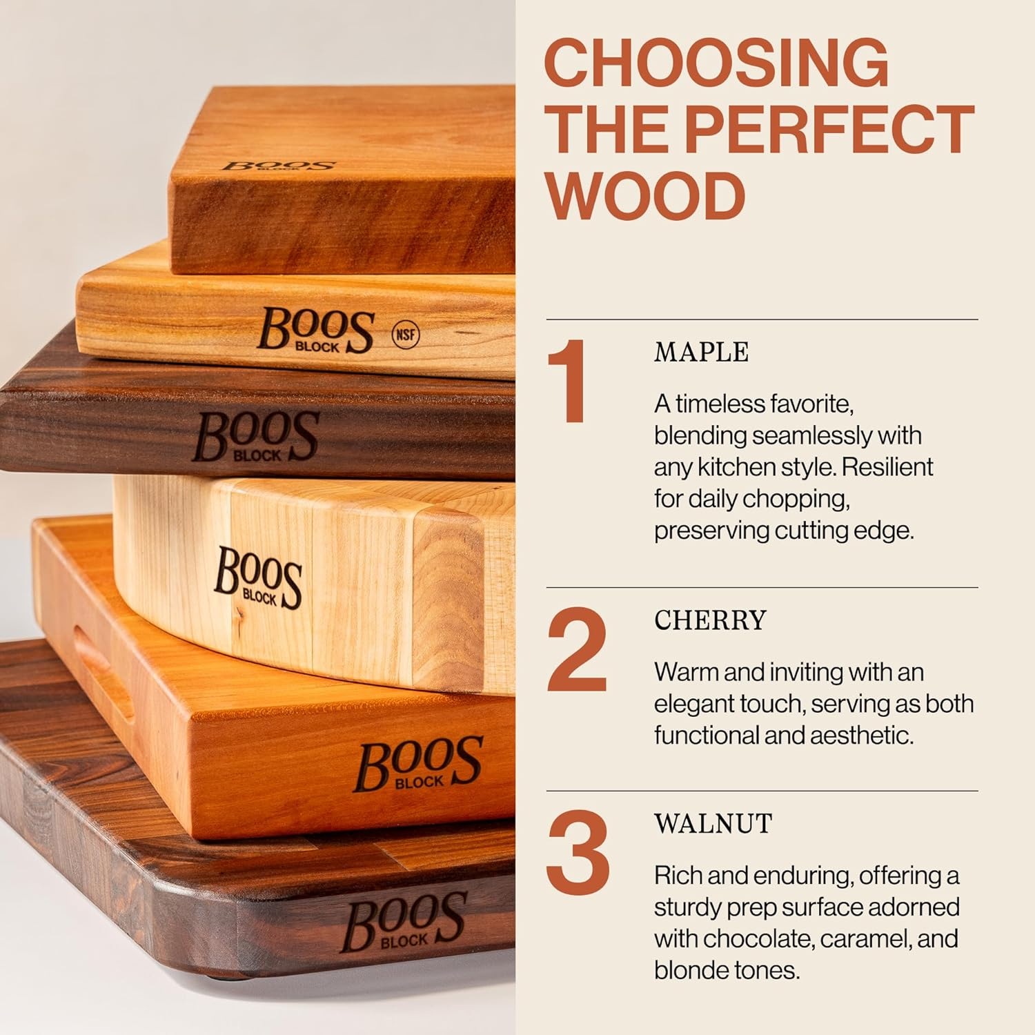 John Boos Reversible Block Cutting Board, Chop-N-Slice Series, 18" X 12" X 1-1/4", Maple