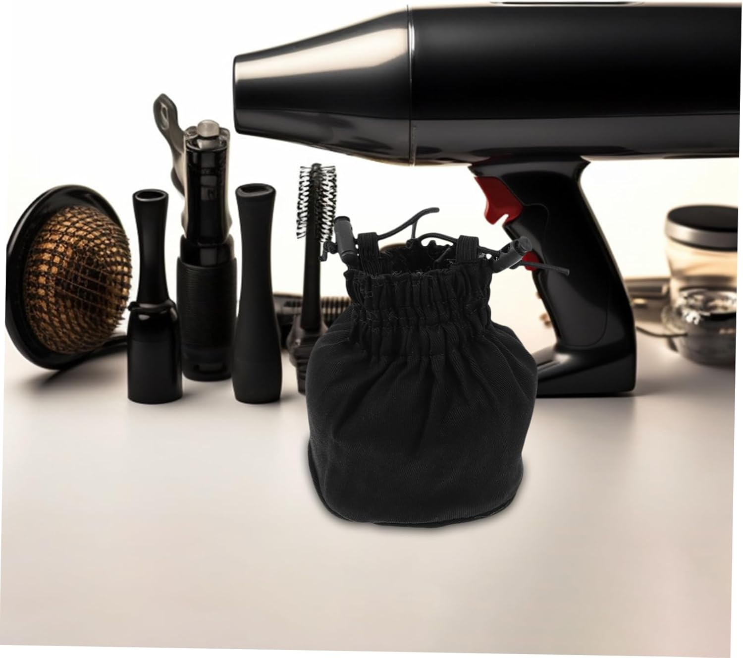 Canvas Hair Dryer Diffuser Cover for Wet and Dry Hair with Durable Easy Clean Material Portable Styling Accessory for Salon Home and Travel Use image number 4