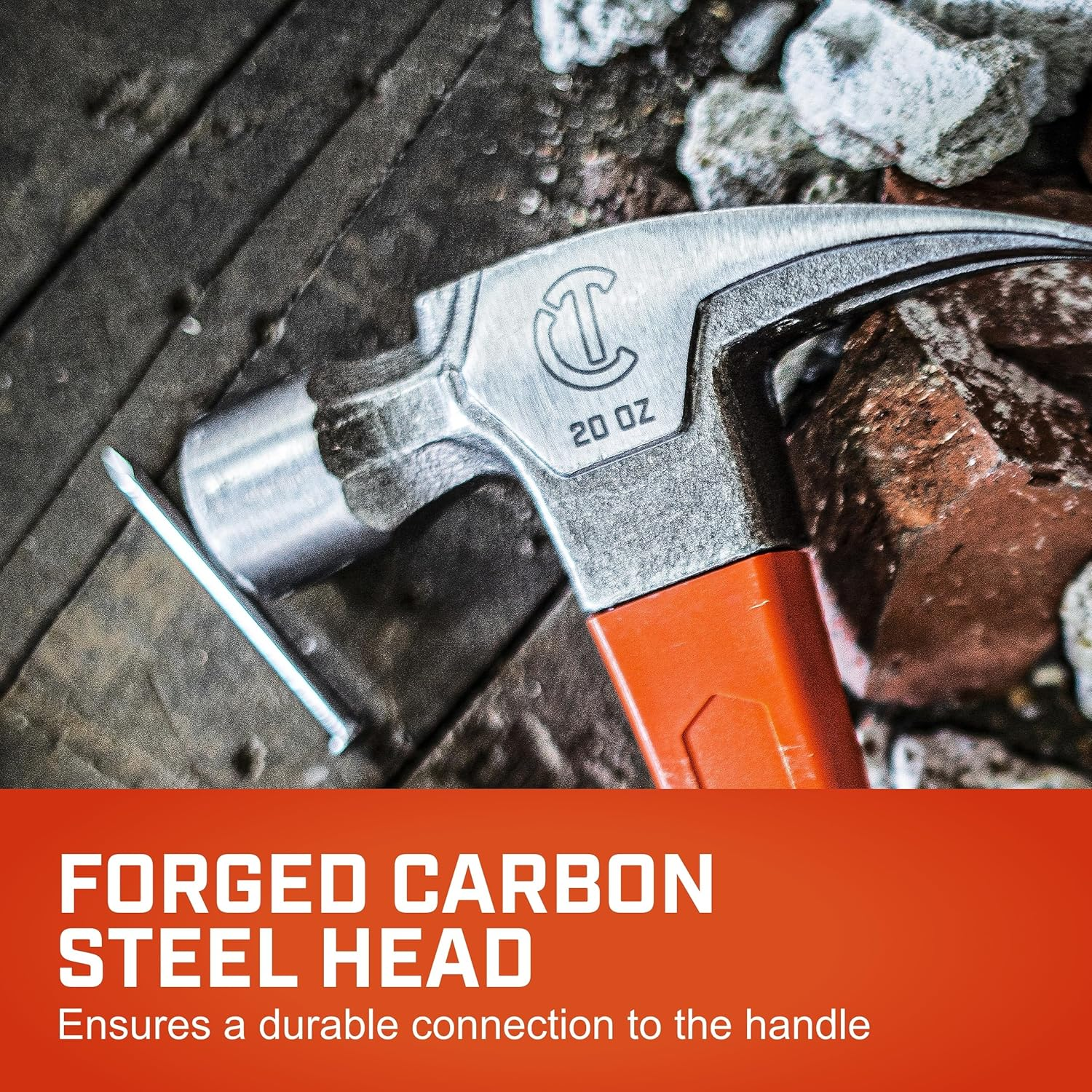 Crescent 11418C-06 Rip Claw Hammer with Fiberglass Handle image number 4