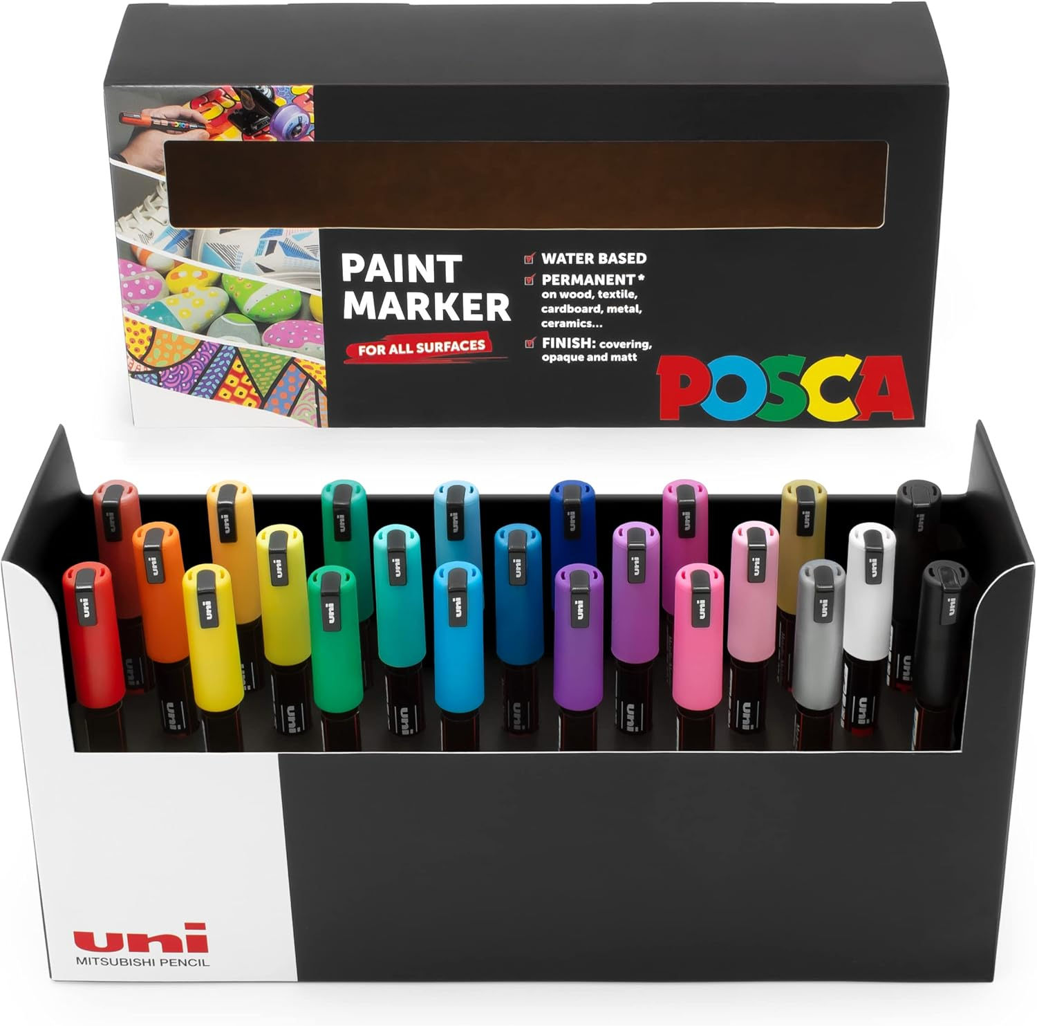 POSCA - PC-3M - Paint Marker Art Pens - 0.9-1.3Mm - Deskset of 23 Colours image number 4