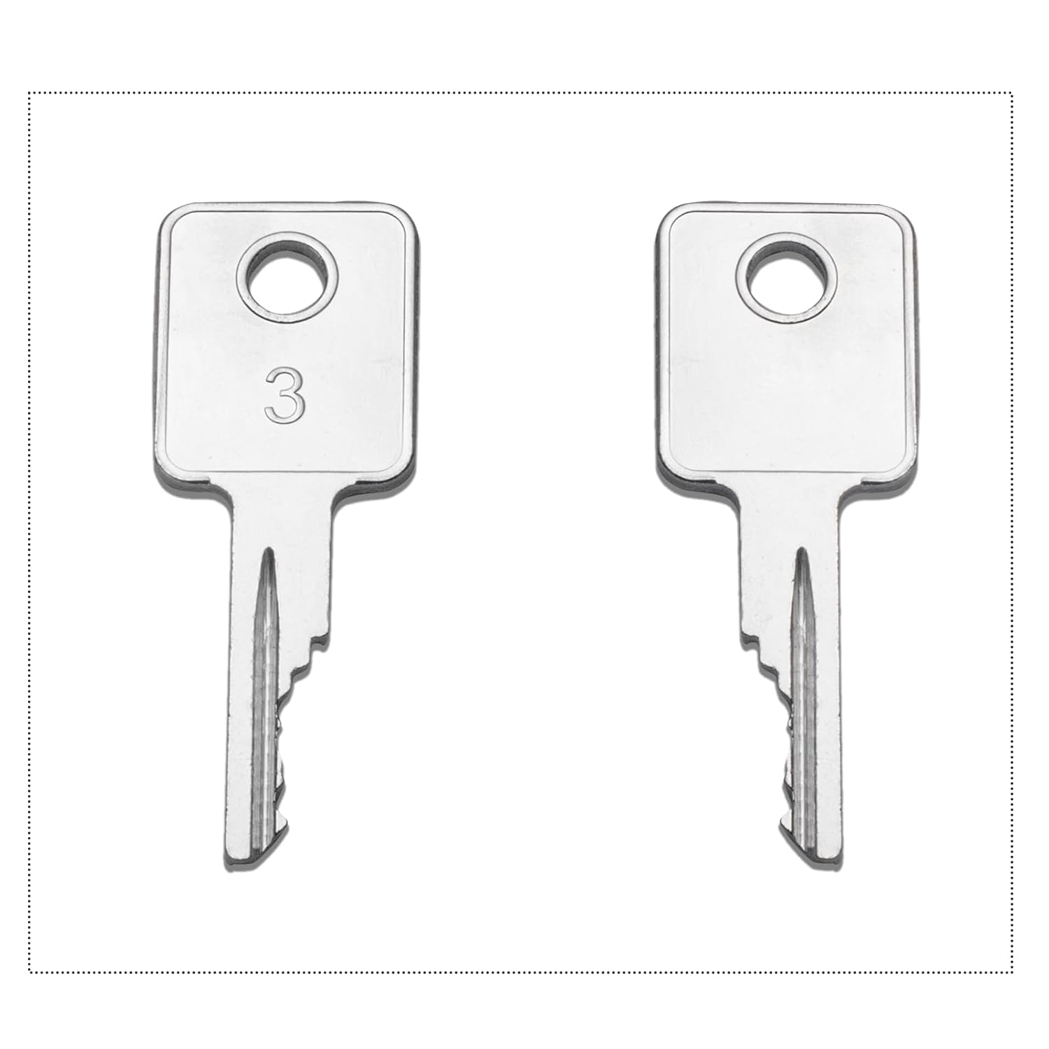 6693241 Ignition Key,10 Pack D250 Bobcat Keys Heavy Equipment Key Fits Bobcat Skid Steer Genie Loader image number 4