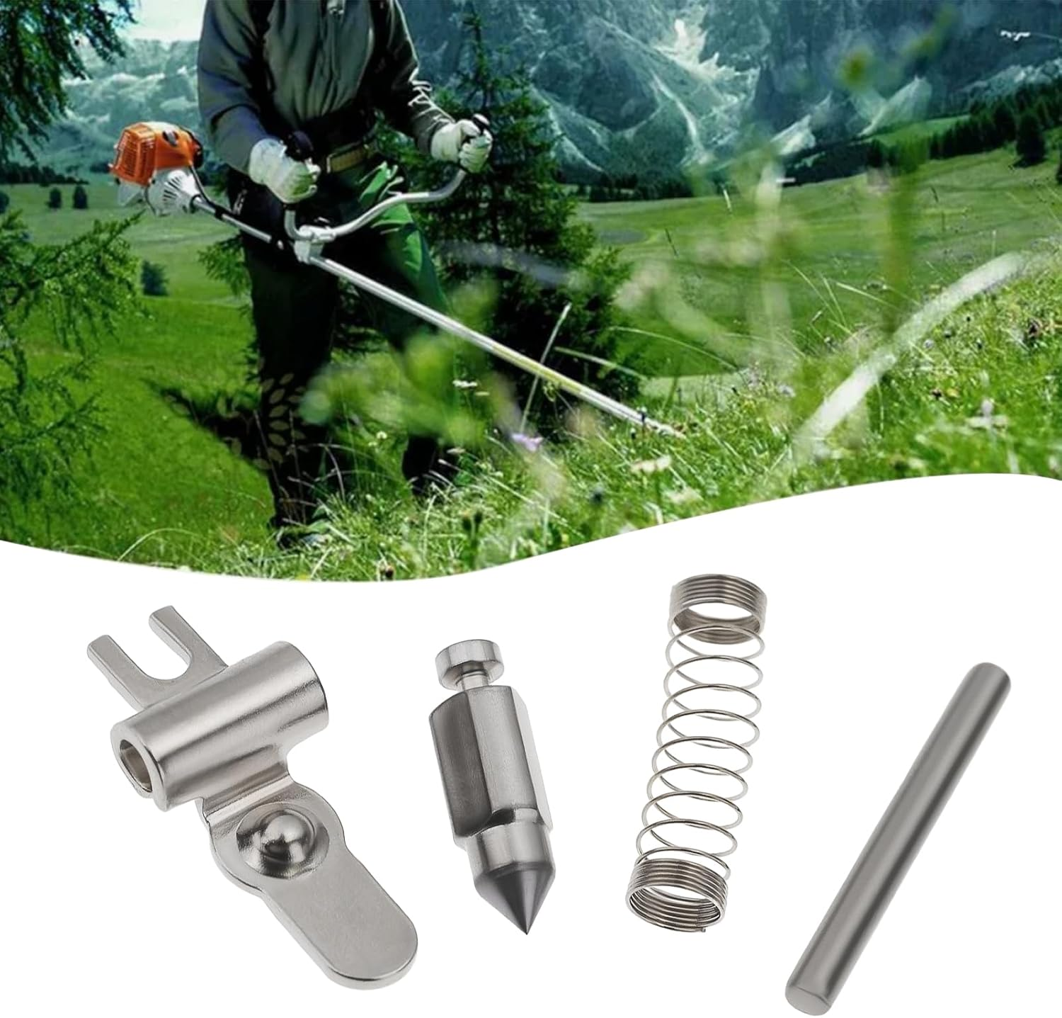 Emsea 1 Set Carburetor Kit Lawn Mower Carburetor Rebuild Kit Compatible with Stihl 4180 007 1035 HT102 HT103 FS89 FS91 image number 5