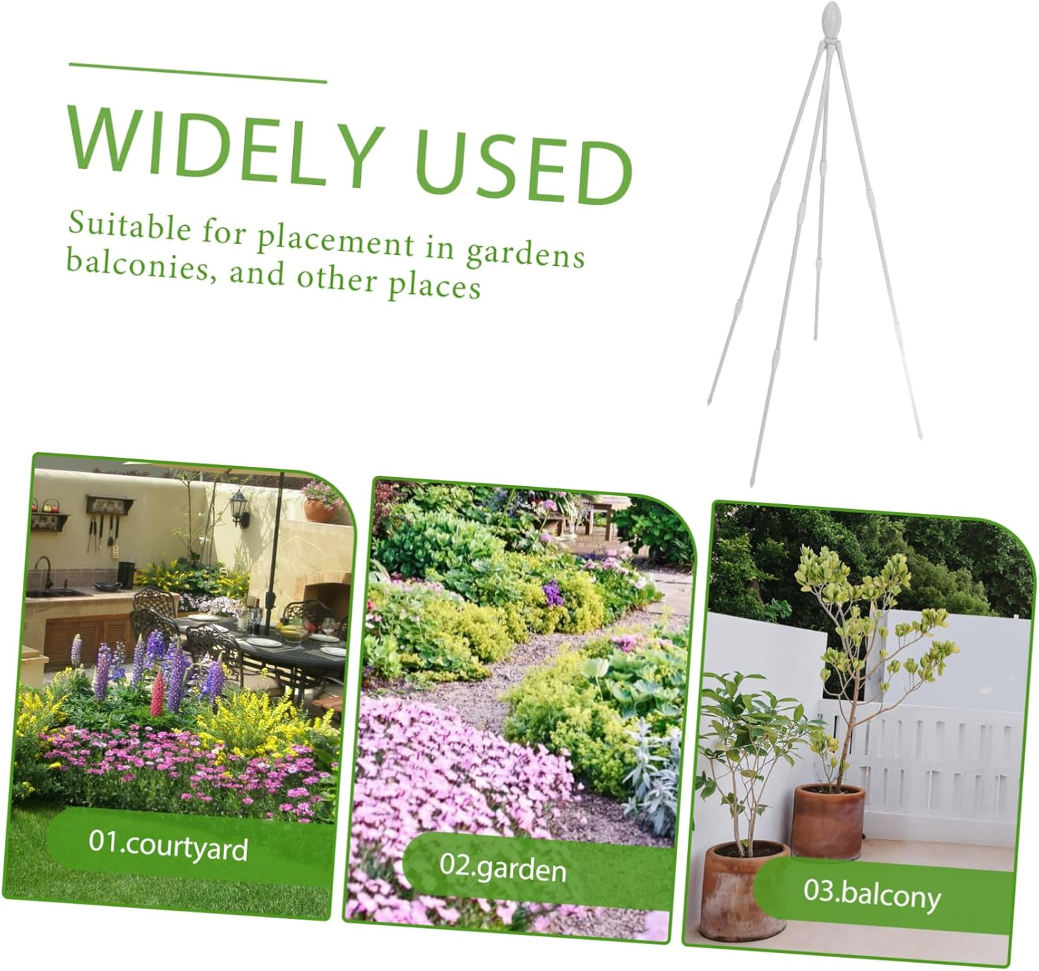 ORFOFE Sturdy Pergola Flower Stand for Outdoor Plant Support Trellis for Climbing Plants Gardening Accessories Decoration