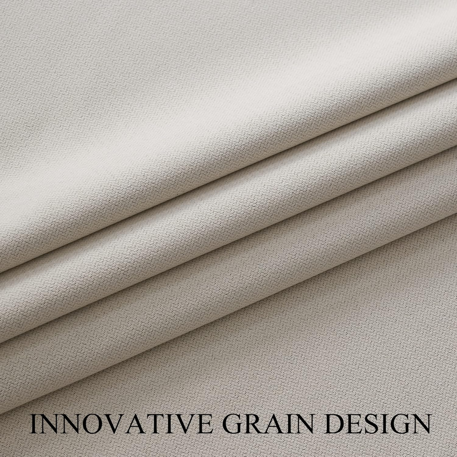 13Ft Luxury Faux Linen Blackout Extra Long Curtain with Grommet,Ivory 156 Inch Long 1 Panel,Room Darkening Solid Color Drapery for 2 Story House,Tall Window,High Ceiling. image number 7