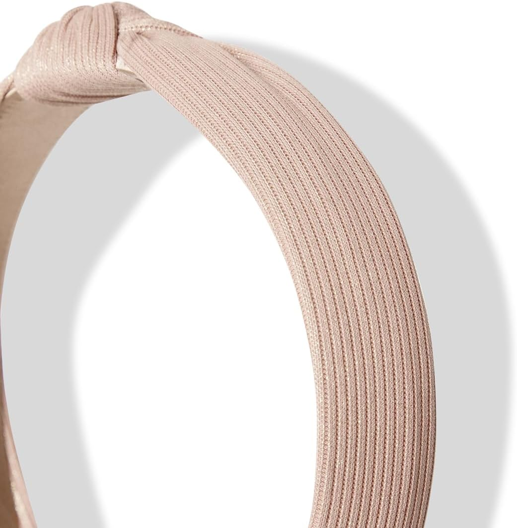 Radhu & Kabby Headband for Women | Plain Turban Hair Bands | Fashion Cross Knot Headbands | Daily Fashion Hair Accessory Set | Pack of 6 | Smooth and Comfortable | Multicolor image number 1