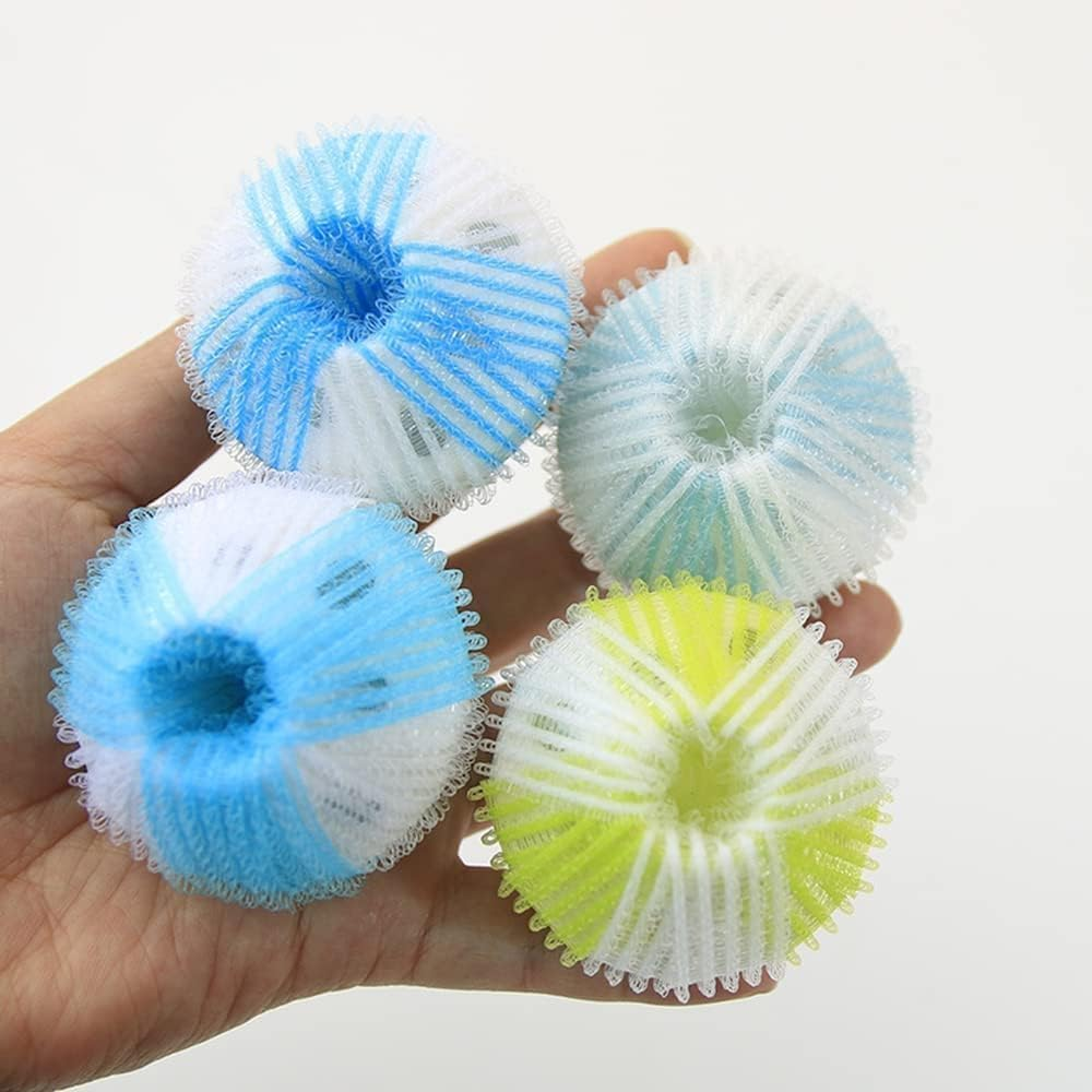 24 Pieces Pet Hair Remover for Laundry, Betterjonny Reusable Dryer Washing Balls Hair Lint Remover Laundry Ball, Pet Hair Laundry Catcher for Laundry - Green image number 5