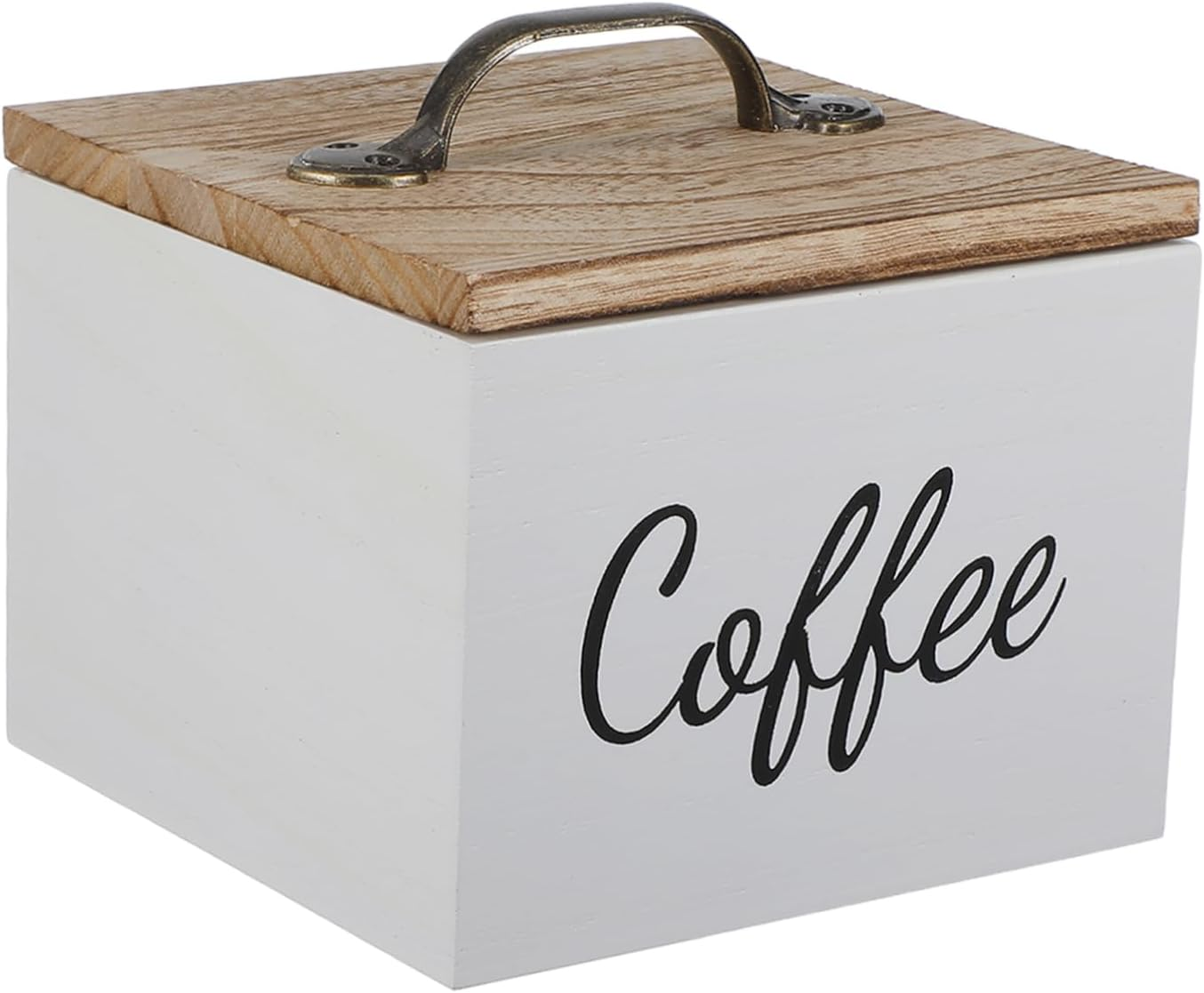 SECFOU Wooden Coffee Capsule Storage Box Holder Lid for Capsules for Kitchen Organization and Home Coffee Pod Storage