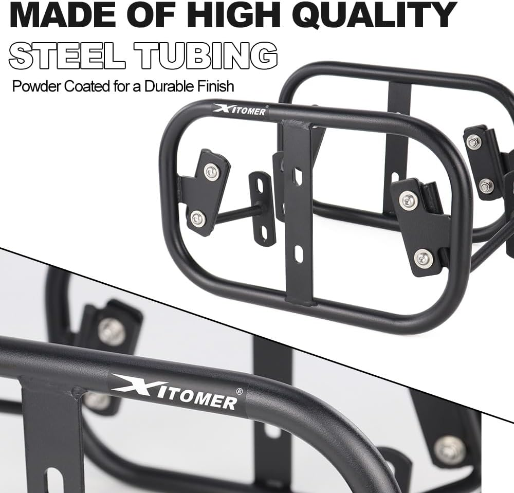 Xitomer Side Carrier Compatible with V-Strom 650 / XT 2017-2025, V-Strom 1000 ABS/XT 2014-2019, V-Strom 1050 2020-2023 Saddlebag Support Racks Motorcycle Pannier Racks Luggage Rack image number 5