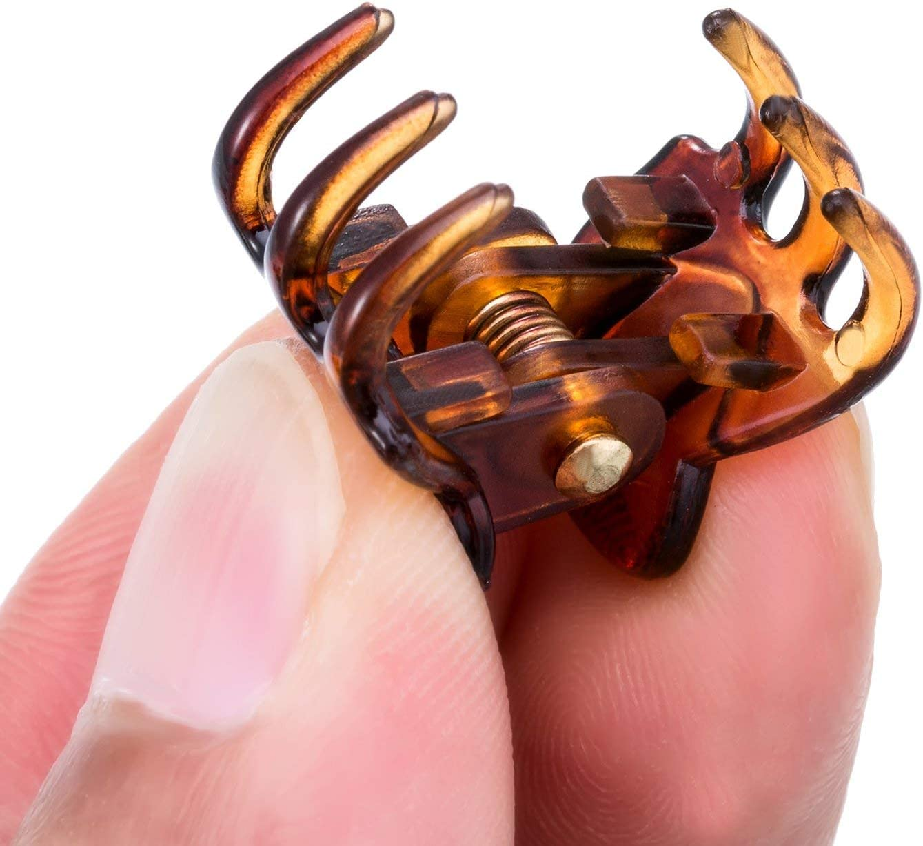 Pack of 24 Small 1.5 Cm Mini Hair Clips, Plastic Small Hair Clips for Girls and Women image number 2