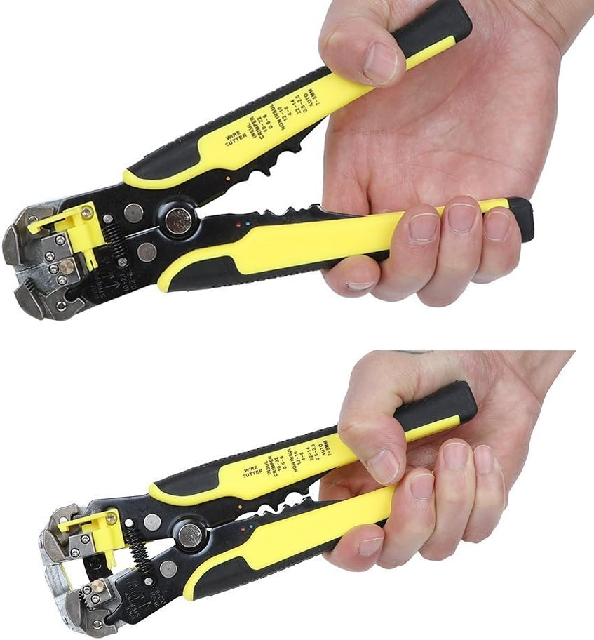 Valuehall Wire Stripper Plier, Self-Adjusting Automatic Wire Stripper Multifunctional Cable Stripping Cutting Peeling Pliers Tool AWG 24-10(0.2~6.0Mm&sup2;) V7008-1 image number 2