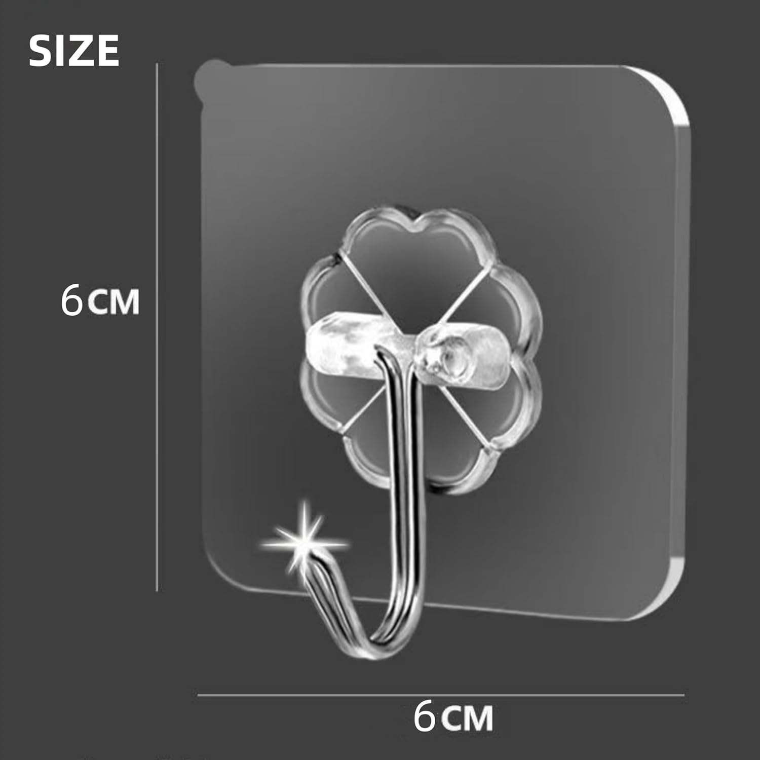 20Pcs Adhesive Hooks,Hanging Heavy Duty Wall Hooks,Self Adhesive Towel Hooks,Bathroom Shower Kitchen Key Portal Outdoor Home Improvement Practical Hooks,White - White A-20Pcs image number 4