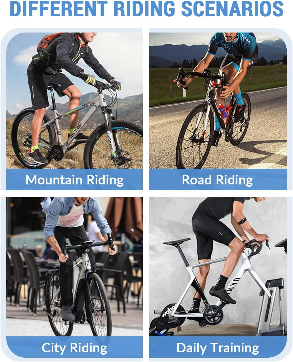 Hixingo Fahrradschuhe Herren Damen Rennrad Und MTB Schuhe Mit Gummisohle, Atmungsaktive Sneaker Rutschfeste No-Lock Fahrradschuhe Mountainbike Schuhe 36-47 EU image number 3