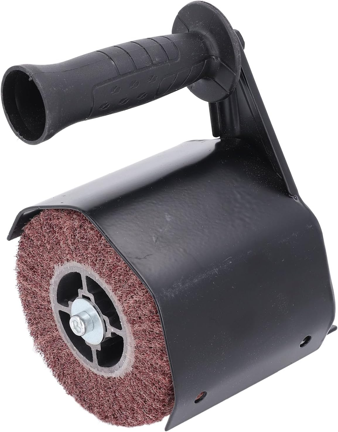 Burnishing Polishing Machine, Lightweight Design, Soft Handle, Sturdy and Durable, Compact and Portable, Wide Application, with 2 Brushing Wheels, for Wood, Metal image number 5