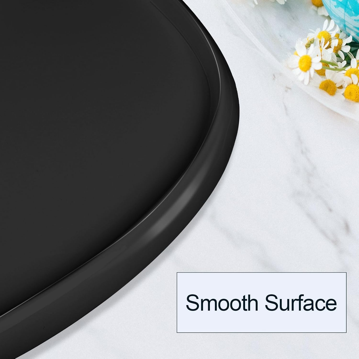 Tray Compatible with Stokke Tripp Trapp Chair, Full Cover High Chair Placemat for Stokke High Chair Replacement Tray High Chair Accessories for Toddler 6-36 Months (Black) image number 6