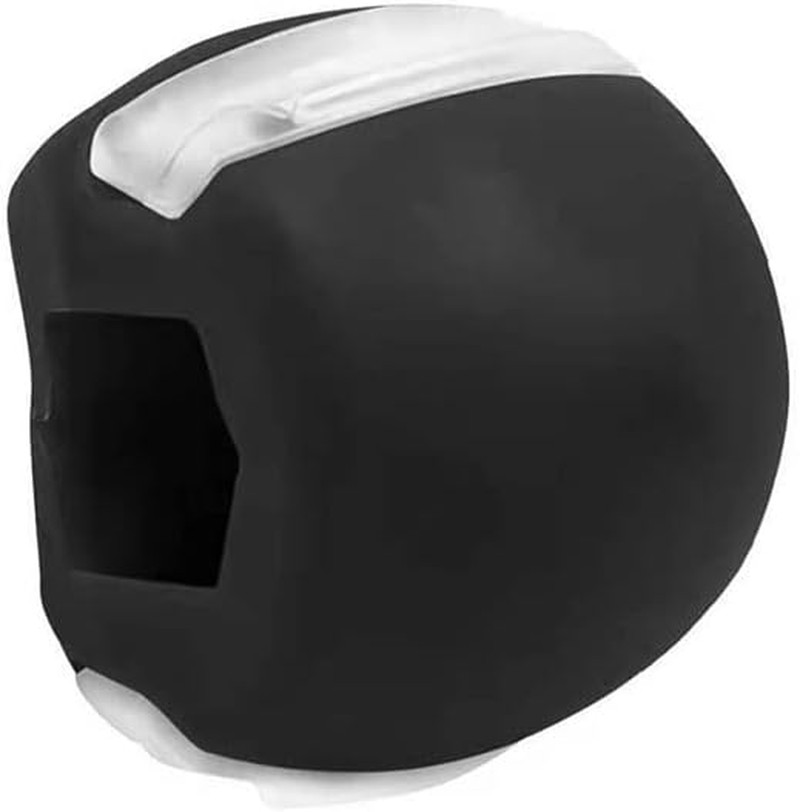 HNHN Jaw Exerciser Double Chin Reducer Jawline for Women and Men, Define Your Jawline, Slim Tone Face,Face Shaper Remover to Look Younger Healthier,Facial (Black) image number 3