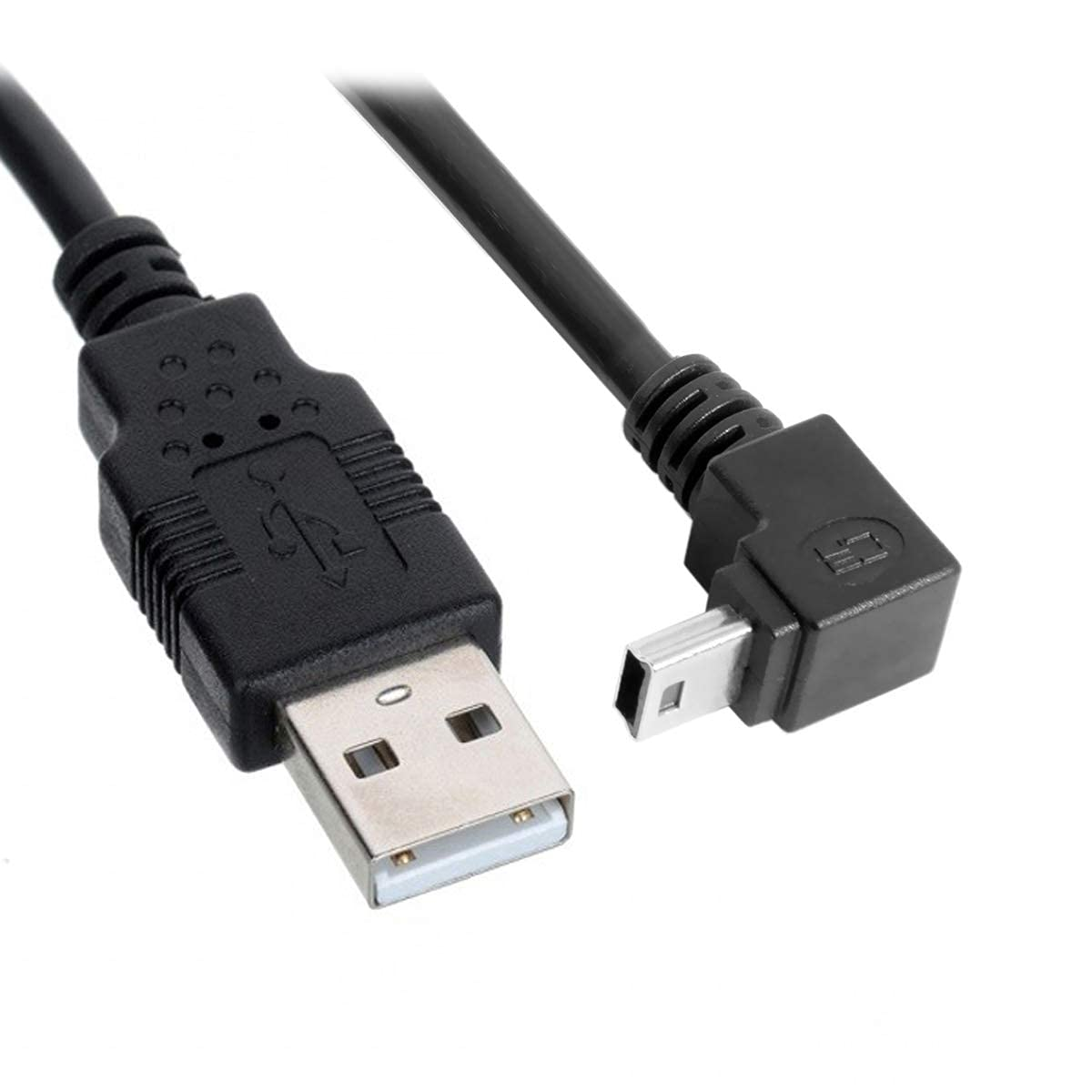 Chenyang Mini USB Cable USB 2.0 to Mini USB-B 5Pin 90 Degree down Angled Extension Data Cable 0.5M image number 3