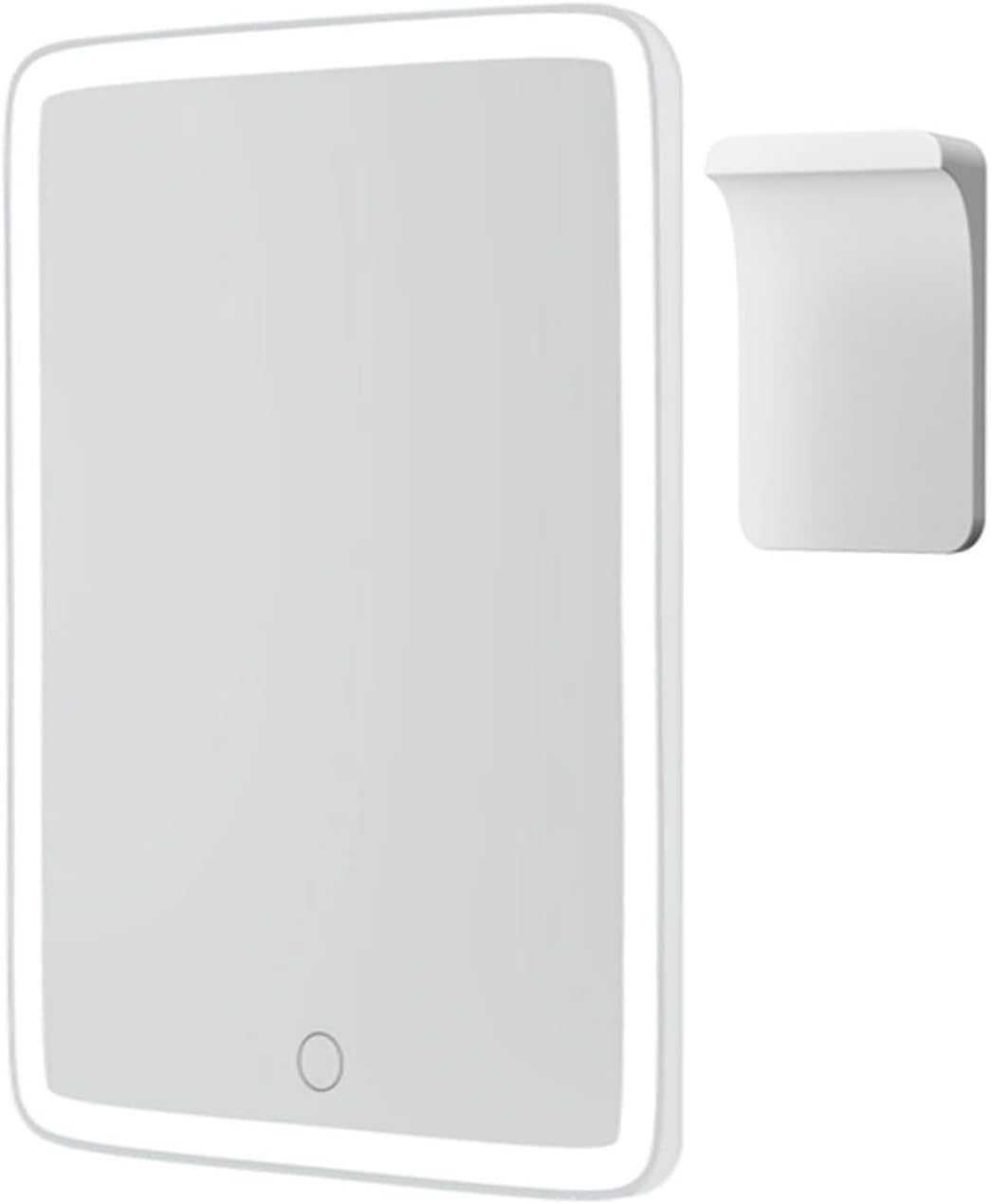 Mavoro LED Makeup Mirror &ndash; 17.5X22.5Cm Rechargeable Travel Mirror with Stand &ndash; Wall Mount Light up Beauty Product for Dressing Room &ndash; Touch Control and Portable with Lights for Makeup & Skincare