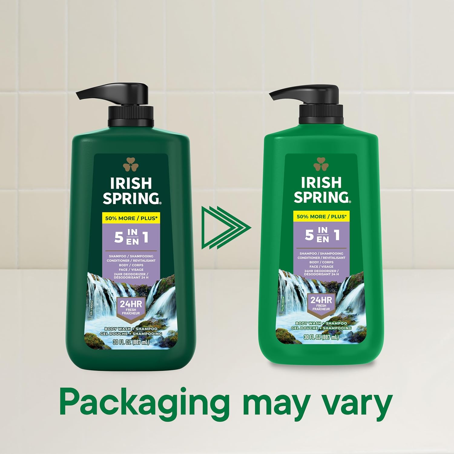 Irish Spring 5 in 1 Body Wash for Men, Men'S Body Wash, Smell Fresh and Clean for 24 Hours, Conditions and Cleans Body, Face, and Hair, Made with Biodegradable Ingredients, 30 Oz Pump image number 5