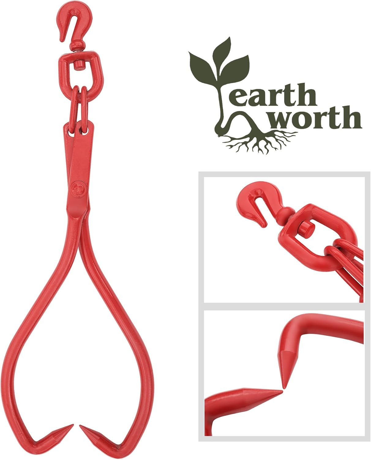 Earth Worth 1922 | Skidding Swivel Tongs | 32 Inch | Red image number 4
