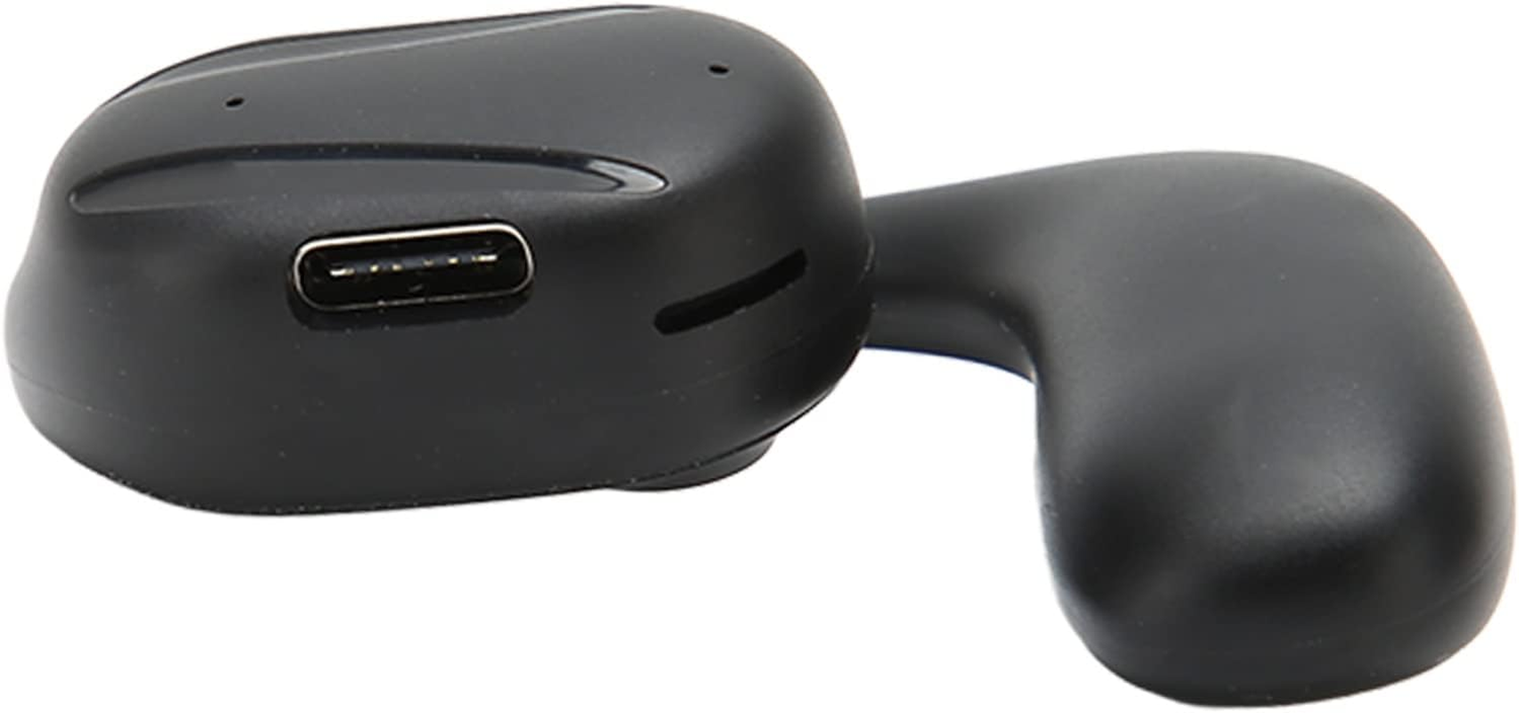 Goshyda Open Ear Earphones, Left Ear, Black Bone Conduction, Portable, Ergonomic, Wireless Headphones with Open Ear for Sports and Office image number 1