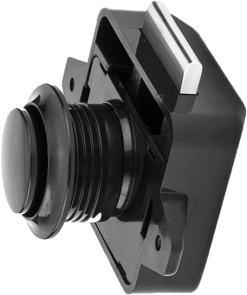 RV Cabinet Locks, ABS Push Button Cabinet Latch for RV Motorhome Camper Truck Caravan Van Yacht Boat Marine, Camper Cupboard Knob RV Cabinet Latches (5PC Black), MST02 image number 4