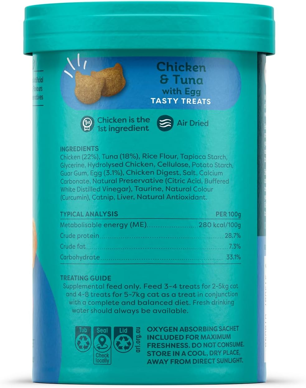 Breeder'S Choice Chicken with Tuna and Egg Tasty Treats for Cats 120 G
