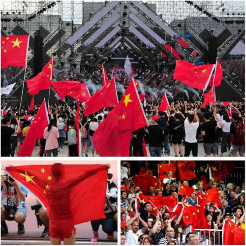 Large Chinese China Flag CN Heavy Duty Outdoor 90 X 150 CM - 3Ft X 5Ft with Metal Grommets, Double-Sided Print, Ideal for Indoor and Outdoor Use
