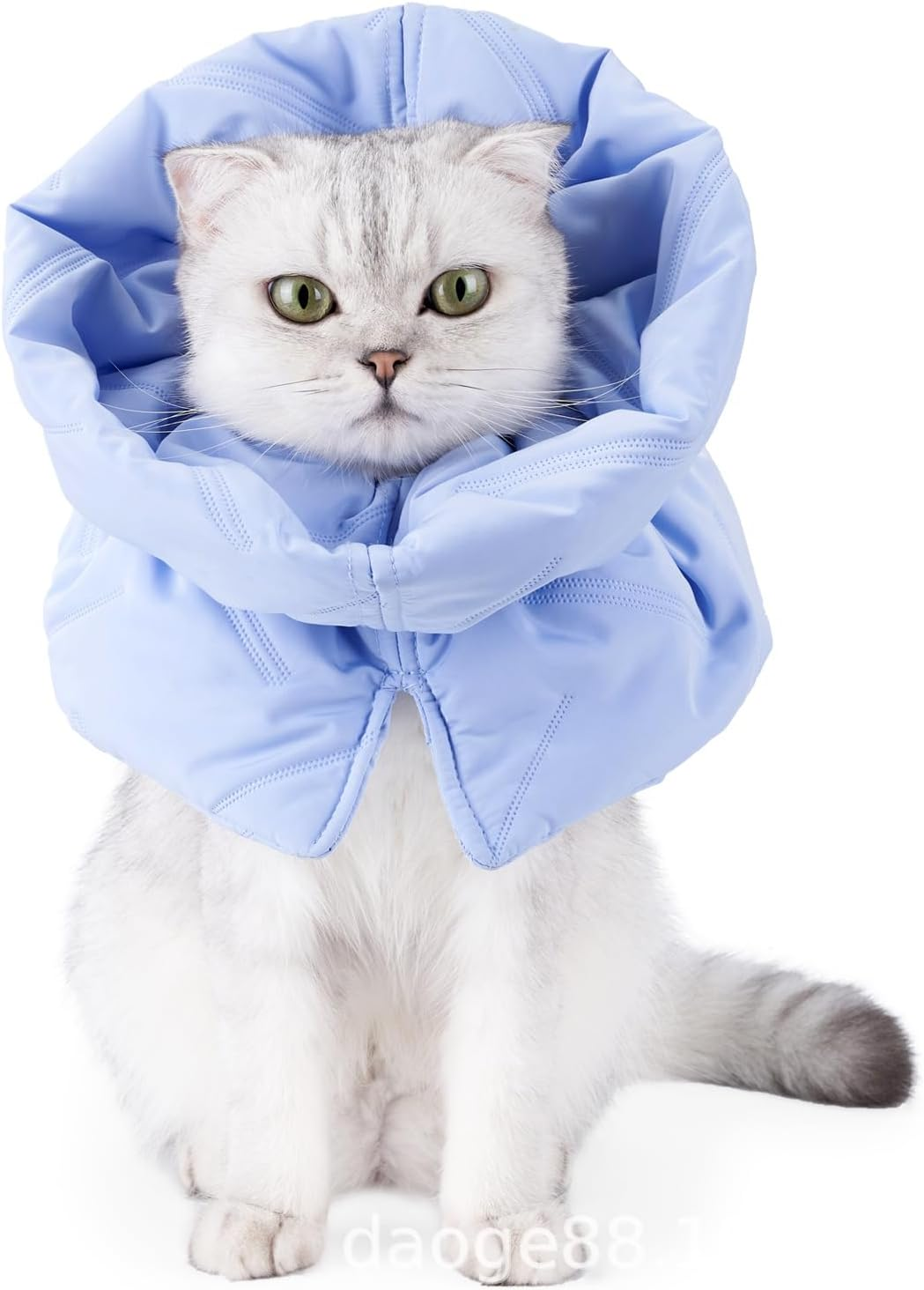 Cat Recovery Collar,Soft Adjustable Cone Alternative, Lightweight & Waterproof Post-Surgery Collar for Cats & Dogs, Prevents Licking Wounds for Safe Skin Protection (Pink, S) image number 5