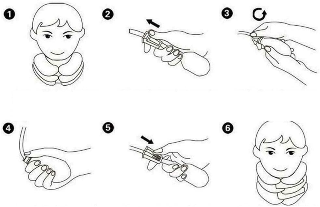 Inflatable Cervical Neck Traction Device & Collar Brace, Best for Neck Support & Instant Relief for Chiropractic Chronic Neck Pain, Spine Alignment, Adjustable Pillow Size (Grey) - Grey image number 4