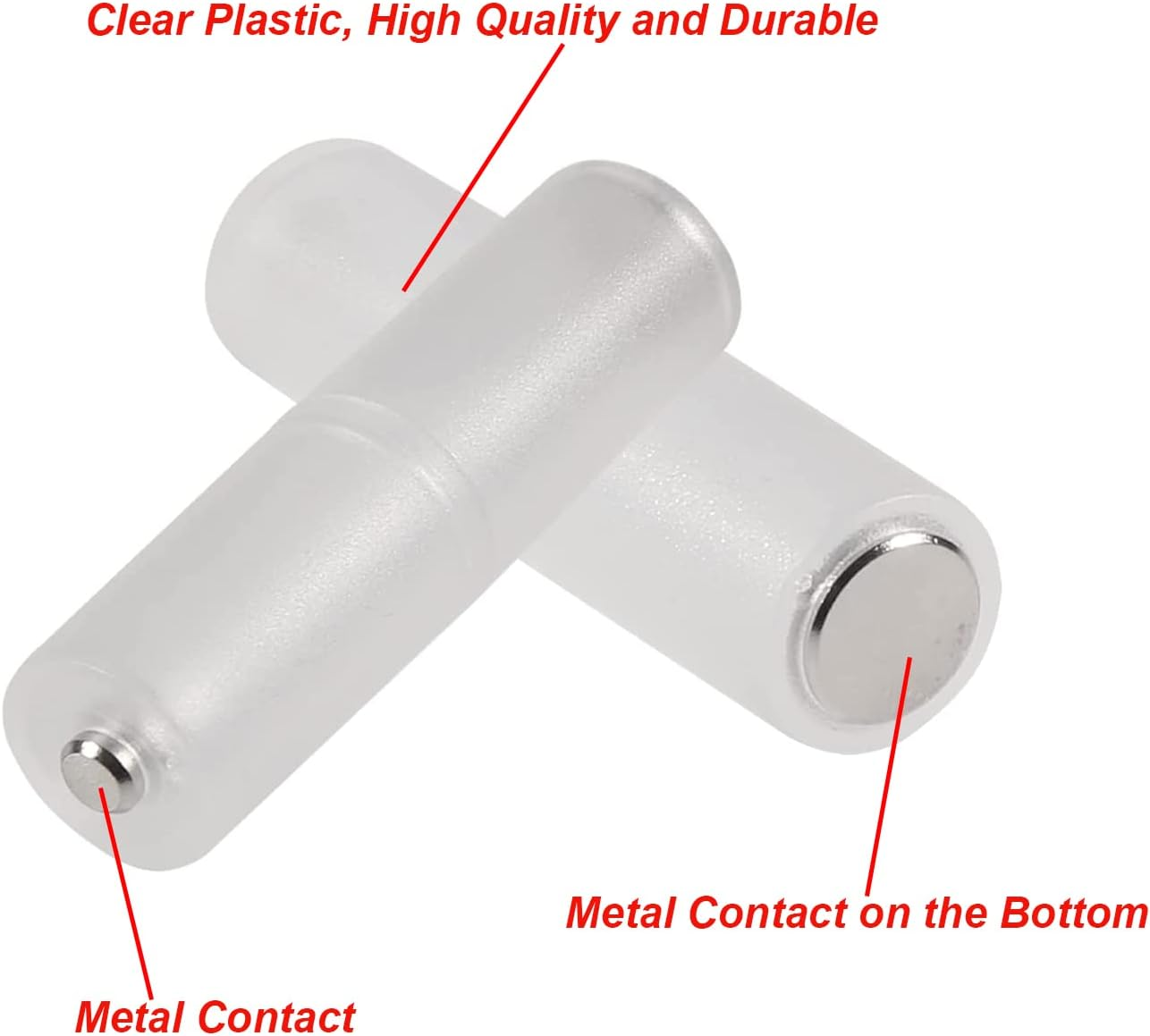 DIANN 10Pcs AAA to AA Converter AAA to AA Battery Adapter AAA to AA Battery Converter Holder AAA to AA Adapter image number 2