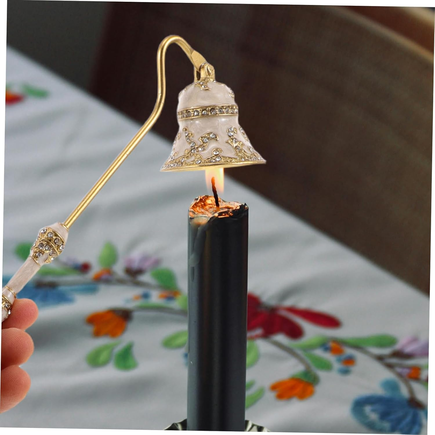 LALADEFIEE Retro Candle Extinguisher Snuffer Wick Fire Extinguisher Tool Handheld for Candles Hotel Restaurant Home image number 5