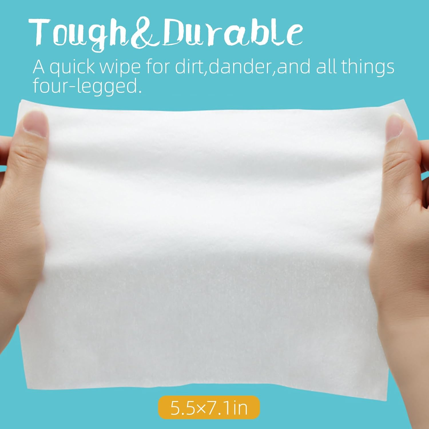 Pet Hypoallergenic Wipes,Extra Thick Dog Wipes for Cleaning Pet'S Paws,Ears,Butt,Face and Eyes,Portable Organic Paw Wipes for Dogs,Ideal for Home or Trave (320 Count (Pack of 4)) (White) image number 3