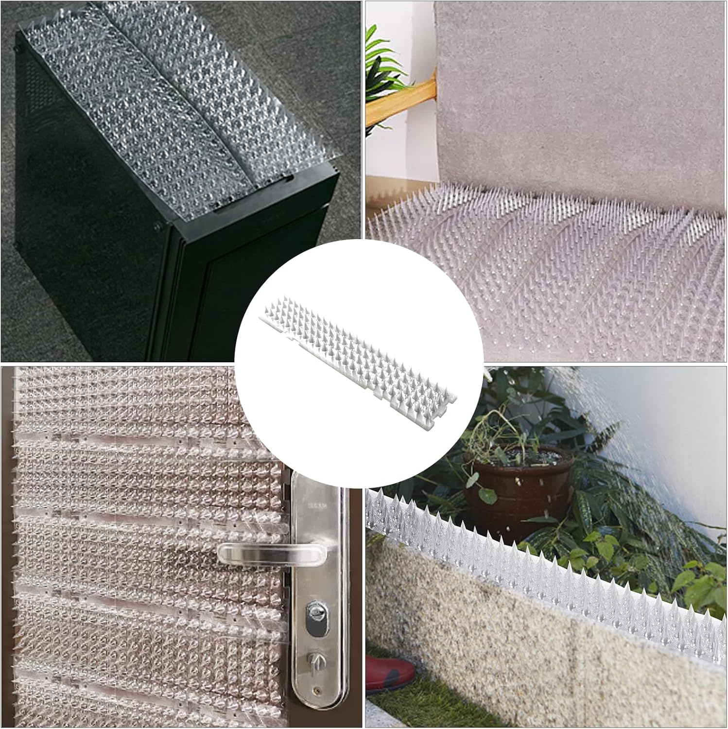 Cat Repellent Mat for Outdoor Use, Plastic Cat Repellent Garden, Deterrent Training for Indoor and Outdoor Use, Spike Mat Devices, Spike Mat Devices (42 X 8.2 X 2 Cm (10 Pieces, Transparent) image number 5