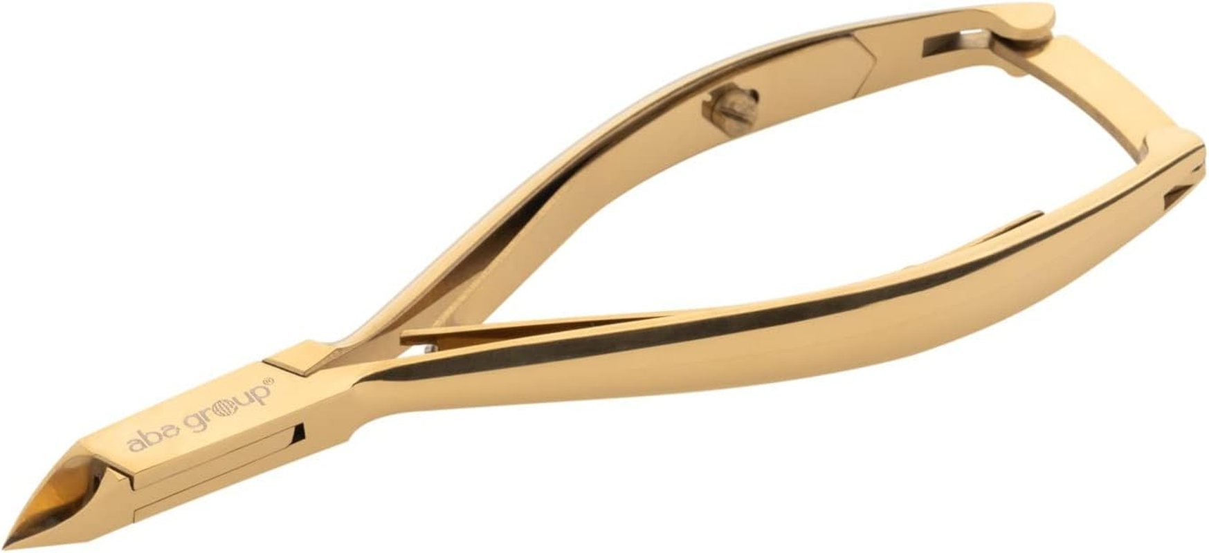 Aba Group Golden Cuticle Nippers with Two Springs 3 Mm (1136), Stainless Steel Cuticle Cutter with Sharp and Smooth Cut, Fine for Removing Excess