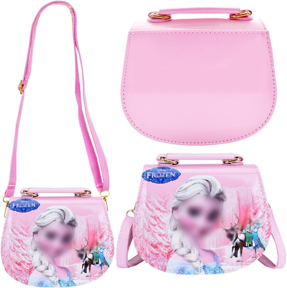 Babioms Children'S Handbag, Frozen Children'S Shoulder Bag, for Girls for Going Out or Travel, Anna and Elsa Shoulder Bag (18 X 15 X 7 Cm) image number 2
