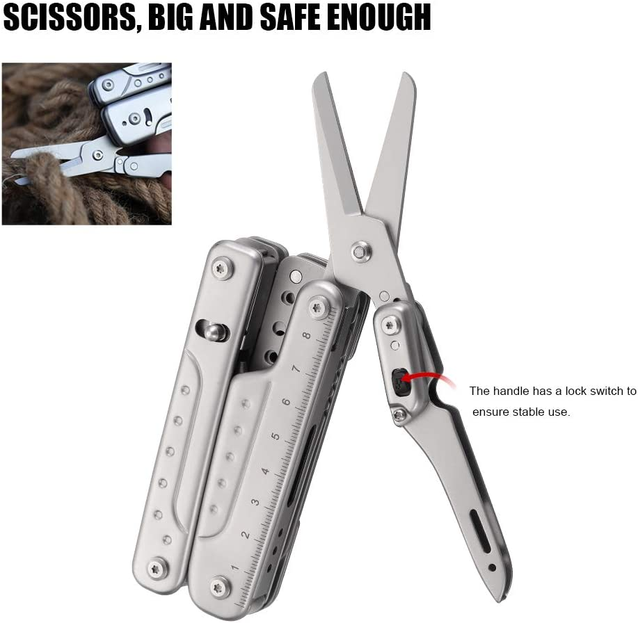 ROXON S802 Phantom Updated Version Multi Tool Pliers and Scissors with Replaceable Knife and Wire Cutters&hellip; (S802S)