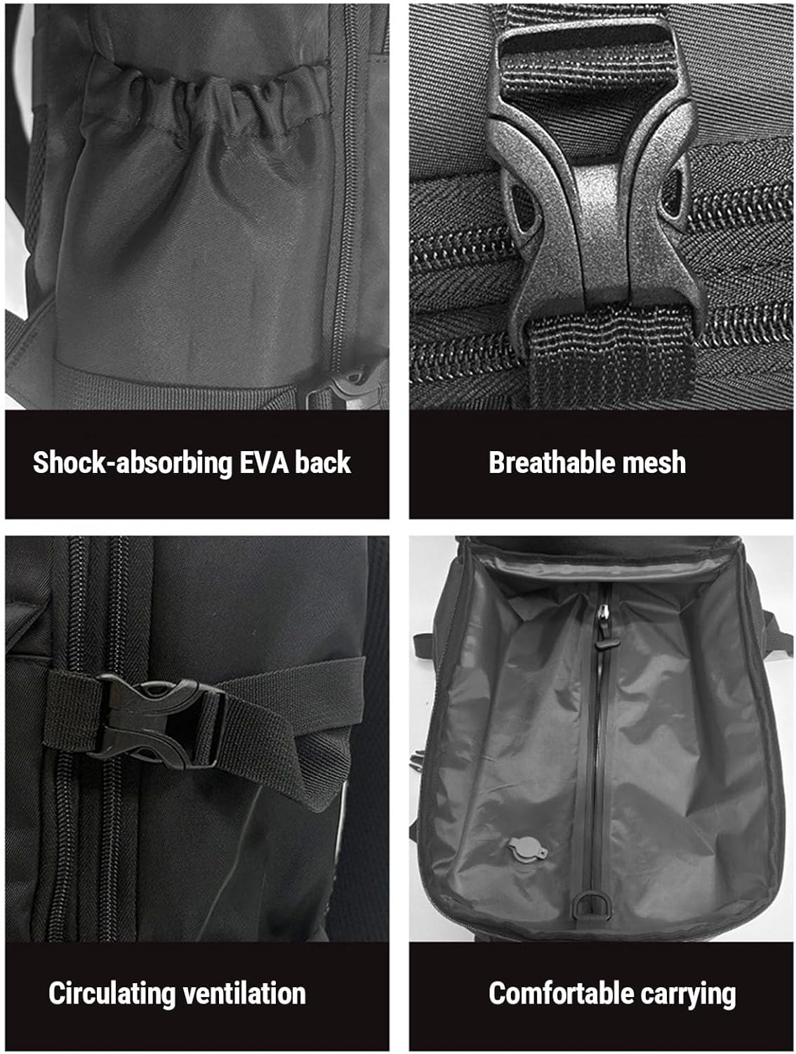 MENDUNER Vacuum Travel Backpack with Pump, Expandable Air Compression System Water Resistants, 16.5 Inch Business Laptop Backpack with USB Charging Port for Women Men image number 3