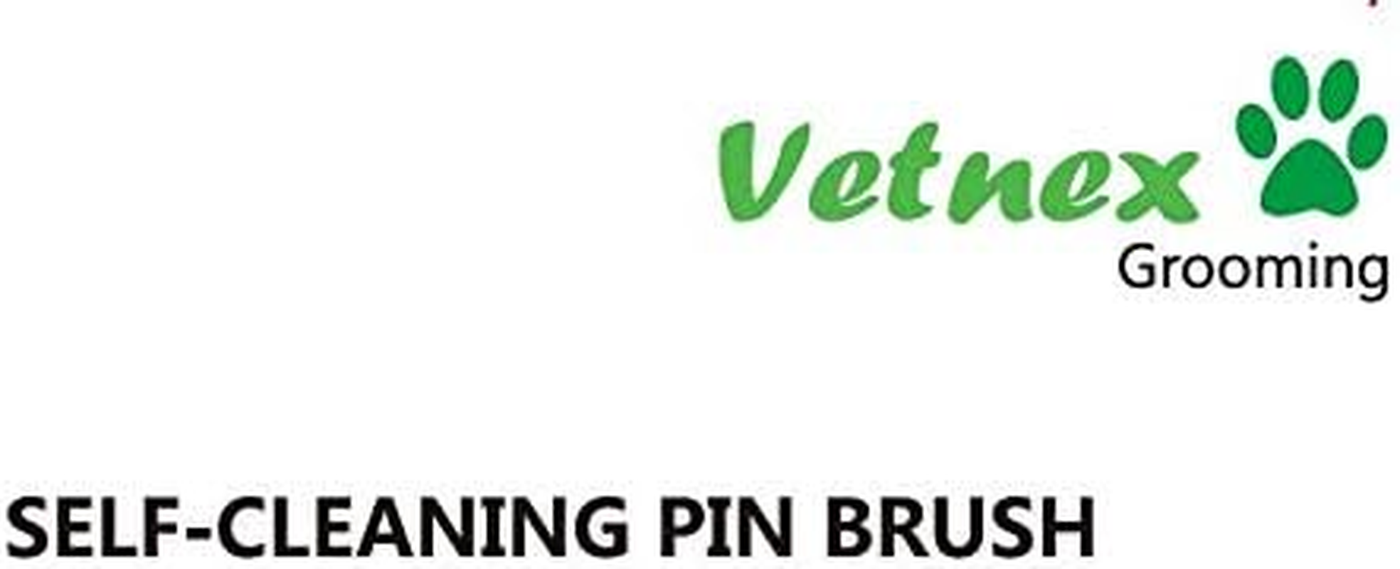 VETNEX GROOMING SELF-CLEANING PIN BRUSH for DOGS (PINK) image number 2