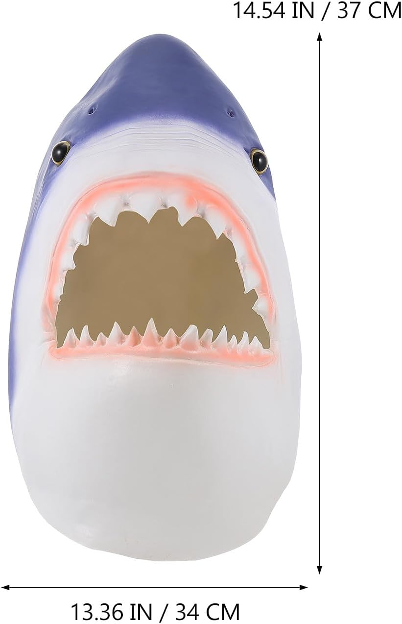 Shark Mask Creative Shark Design Animal Headgear for Costumes, Parties, and Photo Props - Fun and Unique Shark Costume Accessory image number 6
