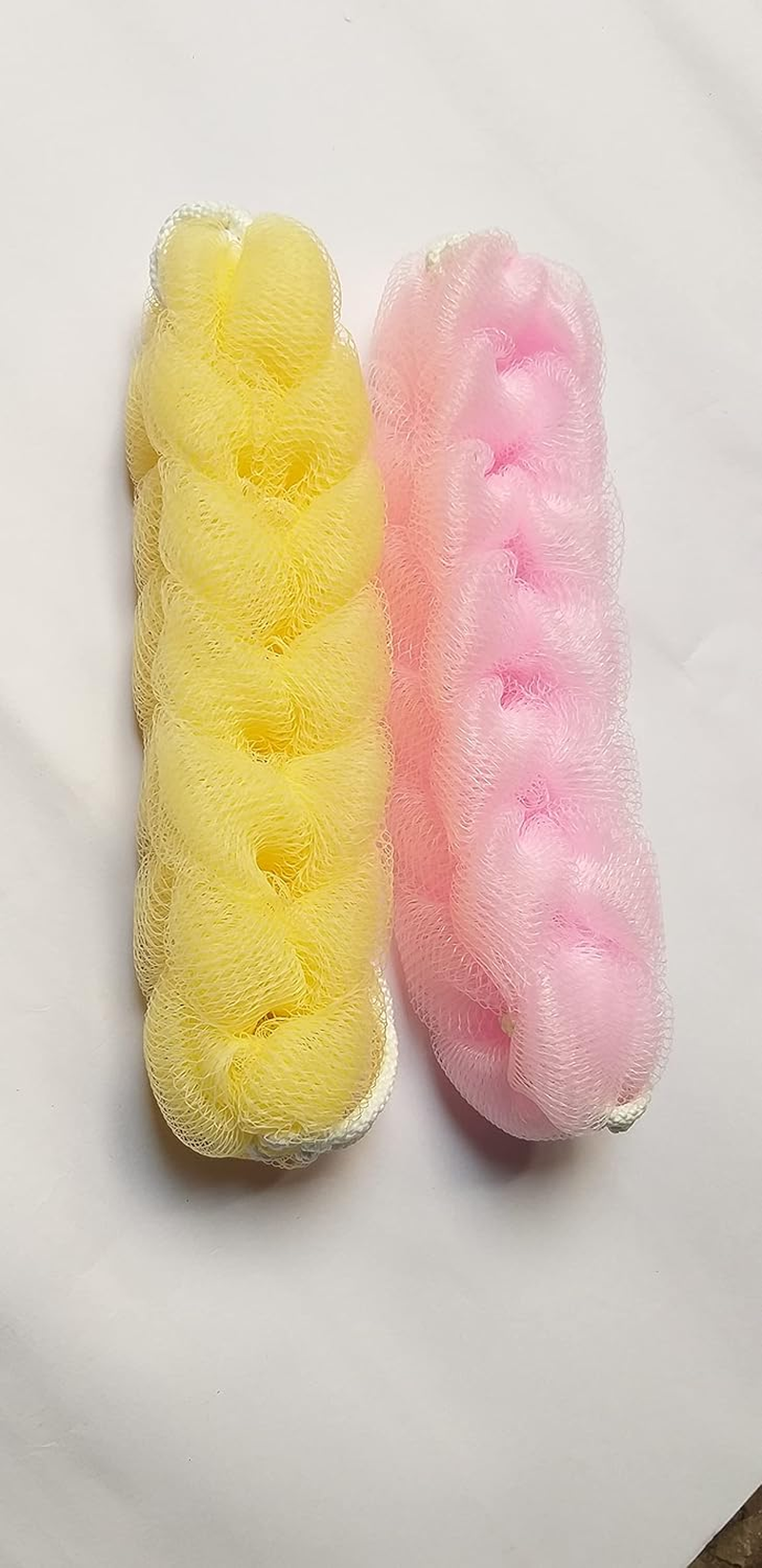 TVASTEE Back Scrubber Bath Sponge Long Loofah for Men and Women (Colour Multi) -Set of 3 image number 1