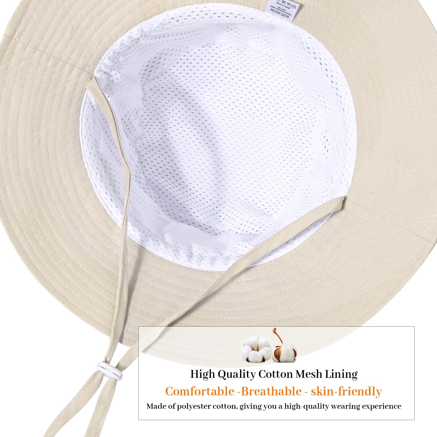 Women Wide Brimmed Sun Hat,Summer Foldable Beach Bucket Hat with UV Protection for Women Young Girls image number 1