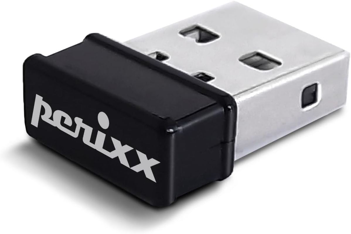 Perixx PERIDUO-712B Replacement Nano USB Receiver - Compatible with Both Black and White Models - Black