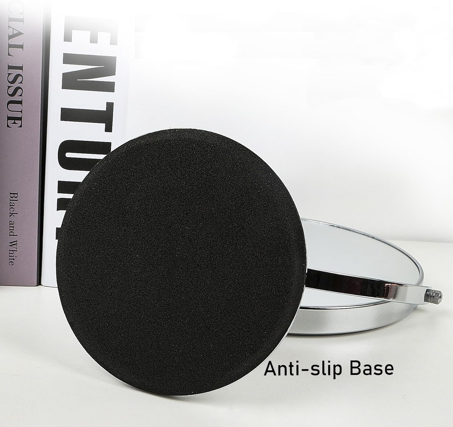 Vanity Mirror Makeup Mirror with Stand, 1X/3X Magnification Double Sided 360 Degree Swivel Magnifying Mirror, Portable Table Desk Counter Top Mirror Bathroom Shaving Mirror image number 5