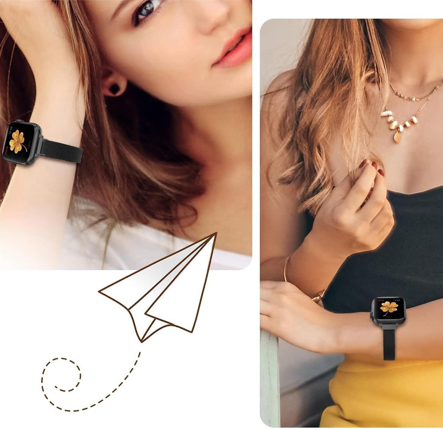 Slim Women Strap Compatible with Apple Watch Band 38Mm 40Mm 41Mm 42Mm 44Mm 45Mm 46Mm 49Mm for Women,Milanese Loop Steel Wristbands for Iwatch Ultra3/2/1 SE3/2/1 Series 11/10/9/8/7/6/5/4/3/2/1