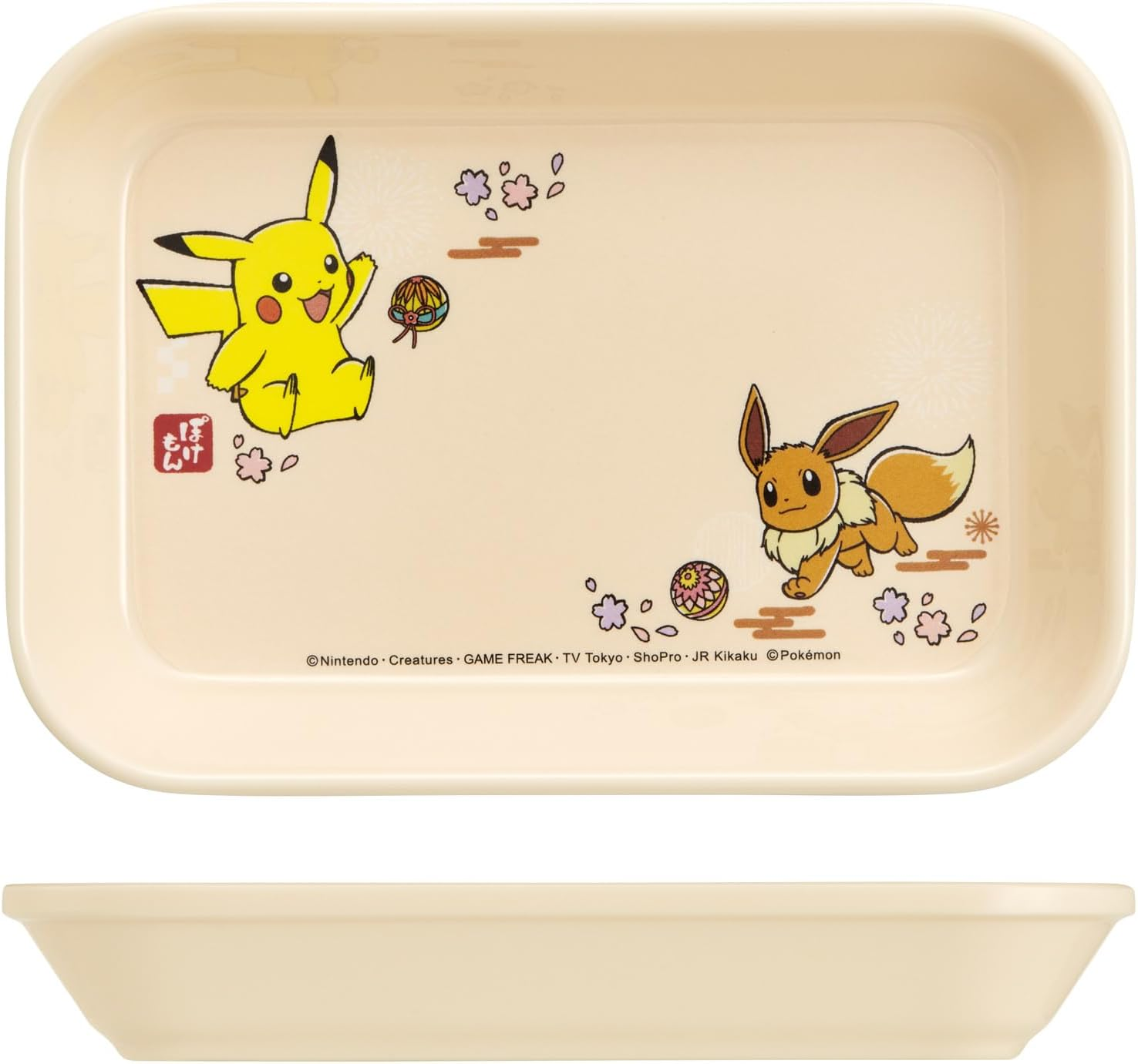 Skater MTSI4 Small Plate, Melamine Mini Plate, System Tableware, M Tray, Plate, Pokemon, 5.9 X 4.1 Inches (15.1 X 10.6 Cm) image number 1