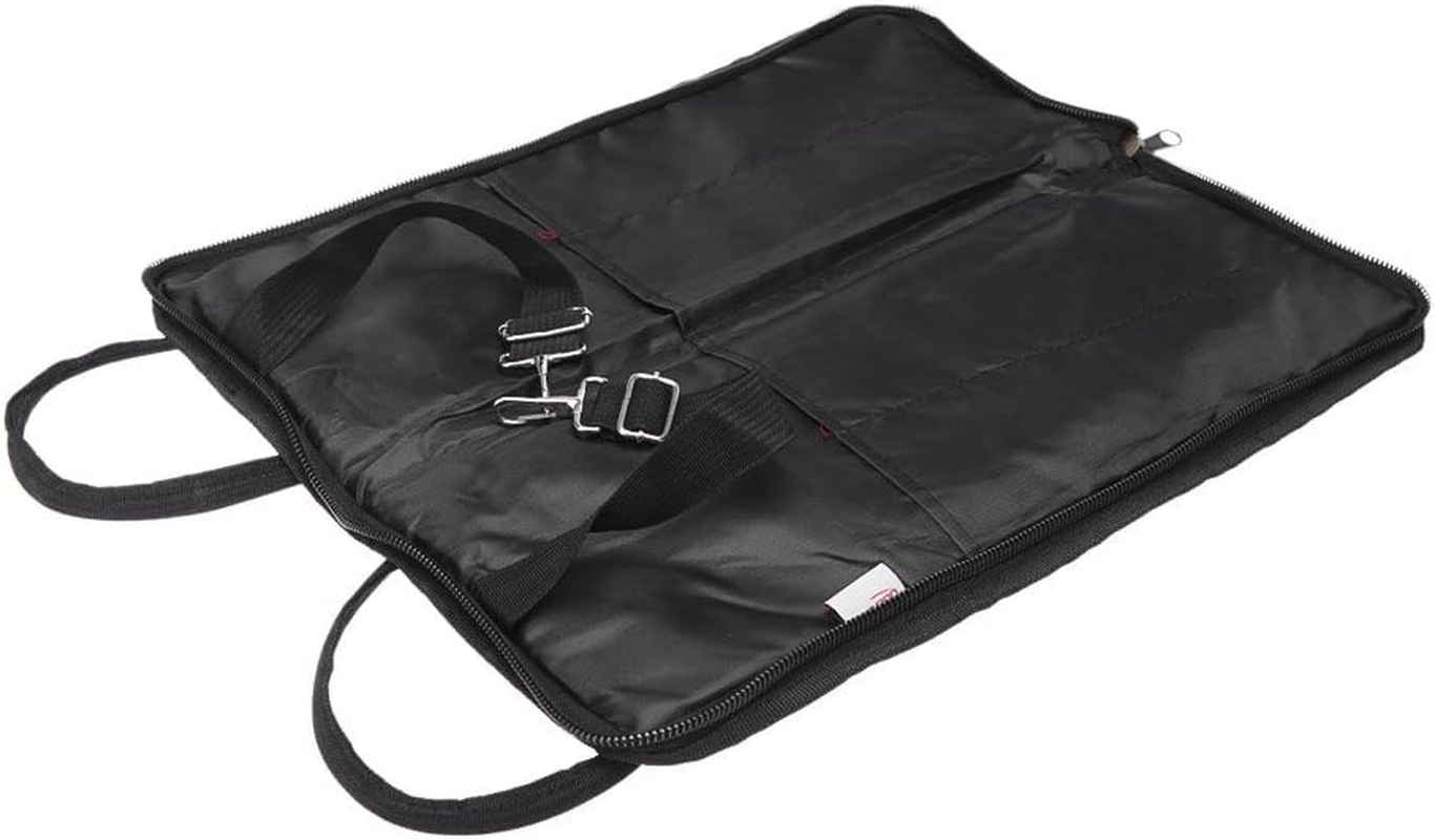 Drumstick Gig Bag, 600D Water-Resistant Drum Sticks Gig Bag Oxford Cloth Handy Strap Gripped Handle Pocket 5Mm Cotton Padded image number 4