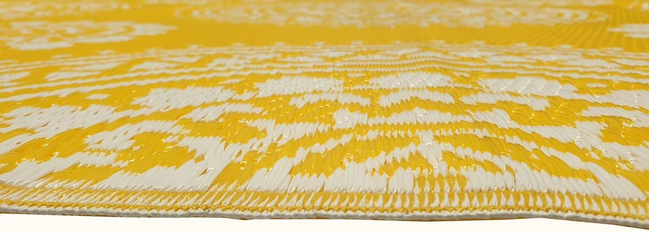 Rug Club Alfresco 21A3 Reversible Outdoor Mat, 120 Cm X 170 Cm Size, Yellow/White image number 5